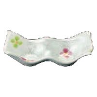 中皿 ラスター小花散　二品盛【有田焼】 [1個入] wis-c-7-48　若泉漆器（直送品）