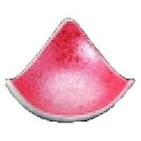 小皿 赤釉ラスター　渕上り珍味【有田焼】 [2個入] wis-c-7-55　若泉漆器（直送品）