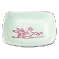 小皿 高山寺角豆皿　赤【有田焼】 [3個入] wis-c-7-59　若泉漆器（直送品）