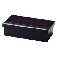 松花堂 ６寸長手布目ライス入れ　新溜 [3個入] wis-f-4-35　若泉漆器（直送品）