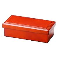 松花堂 ６寸長手布目ライス入れ　春慶 [3個入] wis-f-4-36　若泉漆器（直送品）