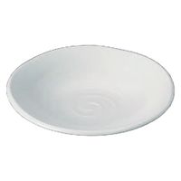 中皿 いぶし釉　２４ｃｍ丸深皿　粉引 [3個入] wis-j-9-21　若泉漆器（直送品）