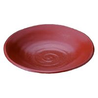 中皿 いぶし釉　２４ｃｍ丸深皿　益子 [3個入] wis-j-9-22　若泉漆器（直送品）