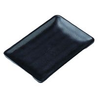 角皿 いぶし釉　長角皿　２０ｃｍ　黒 [4個入] wis-j-9-8　若泉漆器（直送品）