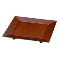 若泉漆器 盛器 四方足付角皿