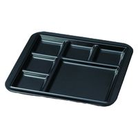 仕切皿 ブロックベガスプレート　黒 [2個入] wis-m-24-69　若泉漆器（直送品）