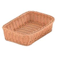 ざる 角型バスケット　２７型　アイボリー [2個入] wis-m-28-42　若泉漆器（直送品）