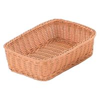 ざる 角型バスケット　３３型　アイボリー [1個入] wis-m-28-44　若泉漆器（直送品）