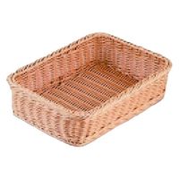 ざる 角型バスケット　１５型　アイボリー [3個入] wis-m-30-19　若泉漆器（直送品）