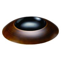 盛器 天空ボール　大　栃刷毛目／黒 [2個入] wis-m-30-87　若泉漆器（直送品）