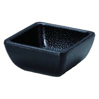 珍味 いぶし釉角　珍味入れ　黒 [10個入] wis-m-32-12　若泉漆器（直送品）