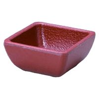 珍味 いぶし釉角　珍味入れ　益子 [10個入] wis-m-32-14　若泉漆器（直送品）