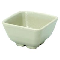 小鉢 いぶし釉　角小鉢　小　萌黄 [6個入] wis-m-32-42　若泉漆器（直送品）