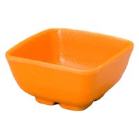 小鉢 いぶし釉　角小鉢　大　イエロー [5個入] wis-m-32-48　若泉漆器（直送品）