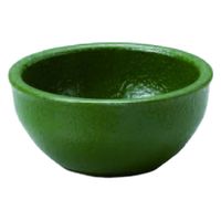 珍味 いぶし釉丸珍味入れ　グリーン [10個入] wis-m-32-6　若泉漆器（直送品）