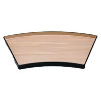 盛器 扇面皿　シャンパンゴールド渕黒 [2個入] wis-m-33-57　若泉漆器（直送品）