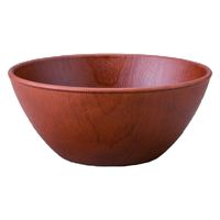 ボウル 木目玉渕ボウル１５φ　ライトブラウン [3個入] wis-m-38-12　若泉漆器（直送品）