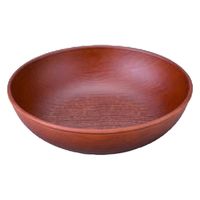 若泉漆器 洋食器中皿 木目玉渕丸皿