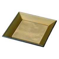 角皿 １４ｃｍ四方皿　金雲流裏黒 [3個入] wis-m-38-38　若泉漆器（直送品）
