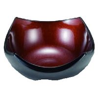 小鉢 ３．２寸四方上り鉢　赤銅彩 [2個入] wis-m-38-6　若泉漆器（直送品）