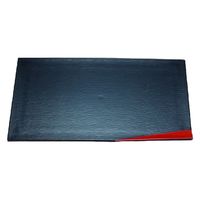 トレー ８．５寸京風隅折皿　黒渕朱 [3個入] wis-m-38-80　若泉漆器（直送品）