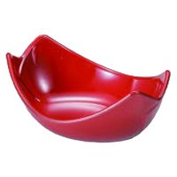 小鉢 ３寸笹舟小鉢　朱　[8個入] wis-m-38-86　若泉漆器（直送品）