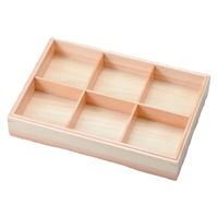 松花堂 積重六ツ仕切珍味箱 [1個入] wis-m-39-19　若泉漆器（直送品）