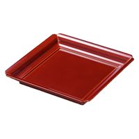 角皿 ８寸若狭皿　漆調春慶塗 [1個入] wis-m-39-29　若泉漆器（直送品）