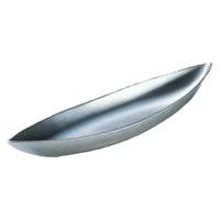 盛器 尺２寸笹舟盛器　総銀塗 [1個入] wis-m-5-9　若泉漆器（直送品）