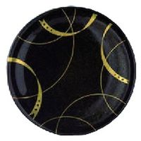 中皿 寿司皿　梨地リボン [5個入] wis-o-4-33　若泉漆器（直送品）