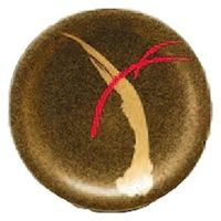 中皿 寿司皿　梨地一筆武蔵野 [8個入] wis-o-5-87　若泉漆器（直送品）