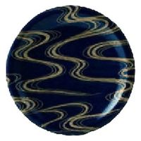 中皿 寿司皿　西陣紺流水　[3個入] wis-o-7-19　若泉漆器（直送品）