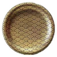 中皿 寿司皿　黒金青海（輪島塗風） [4個入] wis-o-75-5　若泉漆器（直送品）