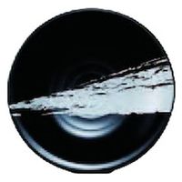 中皿 ロクロ寿司皿　黒流雲（水切り付） [9個入] wis-o-7-80　若泉漆器（直送品）