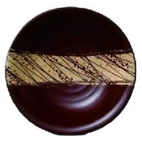 中皿 ロクロ寿司皿　銀朱流水（水切り付） [9個入] wis-o-7-79　若泉漆器（直送品）