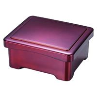 松花堂 象足丼重　白檀内朱塗 [2個入] wis-u-1-92　若泉漆器（直送品）