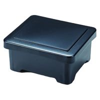 松花堂 ＰＢＴ若丸丼重　黒乾漆内朱塗 [1個入] wis-u-1-94　若泉漆器（直送品）