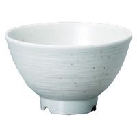 飯碗 いぶし釉碗　小　粉引 [6個入] wis-w-14-94　若泉漆器（直送品）