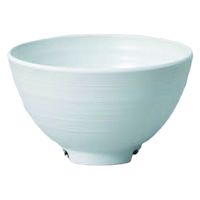 飯碗 いぶし釉碗　大　白 [6個入] wis-w-16-51　若泉漆器（直送品）