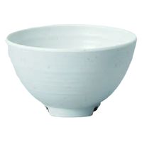 椀 いぶし釉碗　大　粉引 [6個入] wis-w-16-52　若泉漆器（直送品）