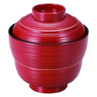 若泉漆器 汁椀 まゆ型乱筋小吸椀