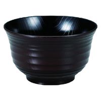 若泉漆器 汁椀 4.5寸千段木目椀