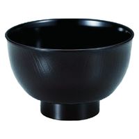 椀 ニュー羽反木目丼　溜内黒 [4個入] wis-w-17-33　若泉漆器（直送品）