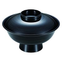 椀 ８寸大名型丼椀　黒木目　[1個入] wis-w-17-56　若泉漆器（直送品）