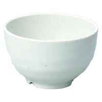 椀 いぶし釉丼　大　粉引 [4個入] wis-w-17-65　若泉漆器（直送品）