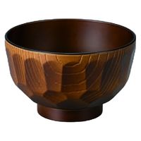 汁椀 ３．６寸亀甲汁椀　総消茶 [9個入] wis-w-17-80　若泉漆器（直送品）