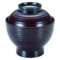 汁椀 ロクロ吸椀　曙 [2個入] wis-w-19-94　若泉漆器（直送品）