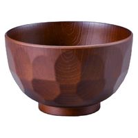 汁椀 木目亀甲汁椀　ブラウン [4個入] wis-w-20-11　若泉漆器（直送品）