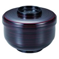 飯器 乱彫飯器　曙内黒塗 [2個入] wis-w-20-34　若泉漆器（直送品）