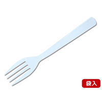 アサヒ徳島 テイクアウト用 フォーク#160 白 単袋入　3000枚(100枚×30) 00491240（直送品）